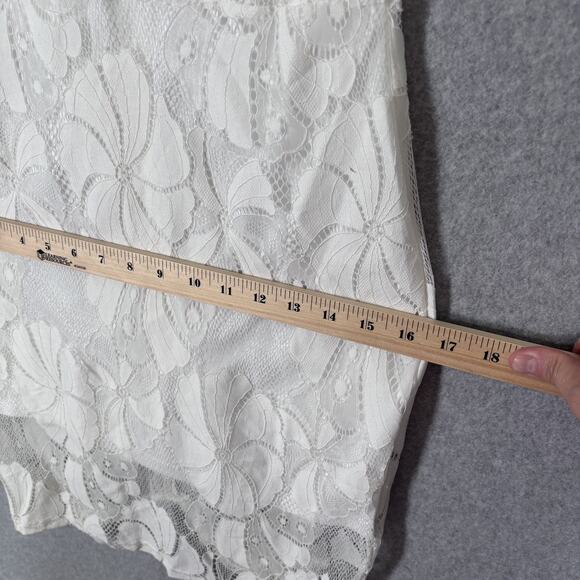 Meaneor Dress Small Lace Sheer Back Romantic Bachelorette Party Resort Cruise - Picture 7 of 12